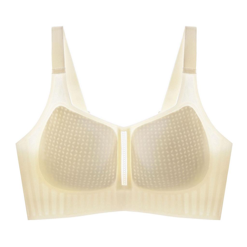 Traceless soft support, pull-up support, big chest, full cup, thin breathable underwear, women gather and close the breast bra cover.