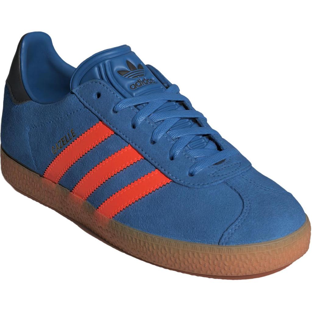 adidas Оригинальные Gazelle Удобные Низкие Детские Скейтбордические Обувь Синий Оранжевый Черный JP7124