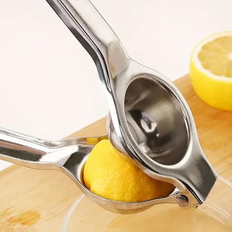 Ручная соковыжималка из нержавеющей стали, артефакт для лимонного сока, бытовой зажим для апельсинов, мини-мини соковыжималка, многоразовая соковыжималка Ya966