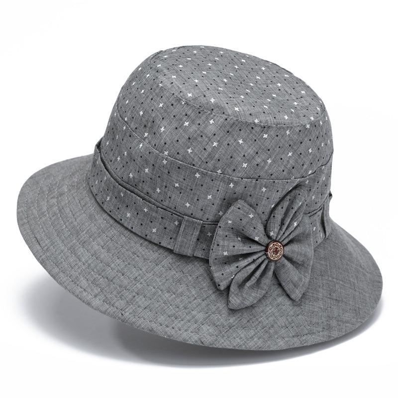 Шляпа женская весенне-осенняя шляпа от солнца шляпа-панама для бабушки тонкая солнцезащитная шляпа-ведро тканевая шляпа