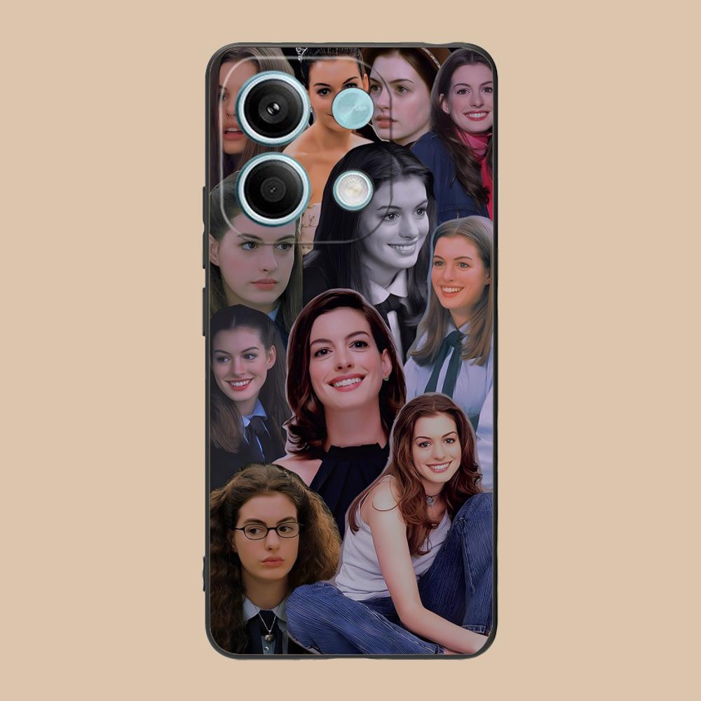 Anne Hathaway Mobile Phone Case for POCO M7 M6 M5 M4 M3 X7 X6 X5 X4 X3 Pro GT 5G Colorful Printing Cover Cover Pretty Cellphones