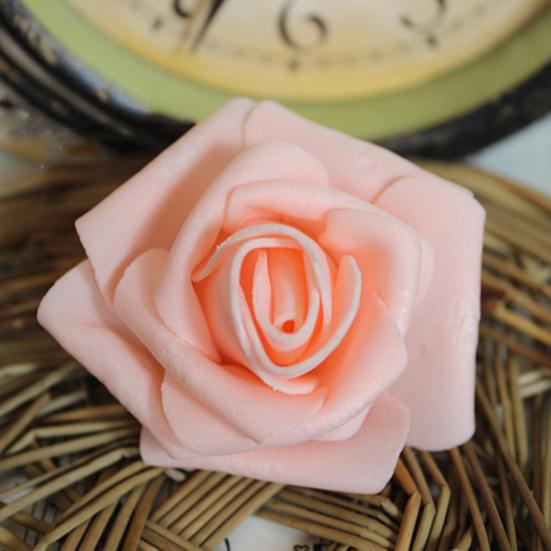 100 шт искусственный цветок красивый однотонный полиэтиленовая пена свадебная имитация пены роза для вечеринки