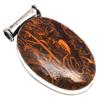 Pendant Bird Eye Jasper Gemstone Handmade Silver Jewelry 1.75"