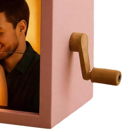 Yousheng Индивидуальная фото-раскладушка Ручная анимационная книжка-раскладушка с фото Картинная коробка со светом Персонализированная фото-раскладушка Рамка Машина для анимации Подарки на Рождество