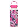 2025 New Model 1L Large Capacity Thermos Cup with Wide Mouth, Portable Handle, Sports Water Bottle, Outdoor Printed Water Cup for Women