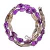 Natural Green Rutile Quartz Amethyst Gemstone Smooth Beads Necklace 17" UB-3048 UB-3048