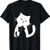 Black Cat and White Cat T-Shirt