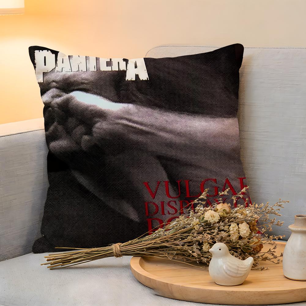Cushion Cover Linen SkinFriendly Soft Decorative Case for Sofa Home Decor PPantera Band Pillow cover
