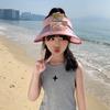 Children's Fan Hat Summer Travel New Style Lights Sun Protection Top Hat Men and Women Casual Cartoon Sun Hat Trend