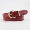 PU Leather Women's Belt Luxury Jeans Pants Belt Simple Y2k Waist Belt  Spicy Girls