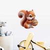 Cute little squirrel pattern sticker car motorcycle rear window bumper bedroom children's room wall self-adhesive waterproof sti HE135