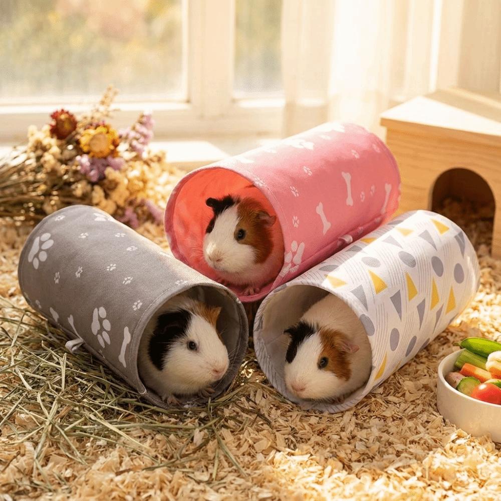 Breathable Hamster Hideout Toys Tunnel Design Dutch Pig Toys Small Pet Hiding Toys Small Pets