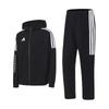 Худи Taekwondo 3-Stripes Classic Retro с прямыми штанинами, хлопковый костюм-двойка для повседневной носки и занятий спортом, унисекс CLTR02JTK+TR411TK