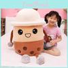 Pearl Milk Tea Plush Toy Cartoon Stuffed Doll Bedroom Decoration Kids Gifts