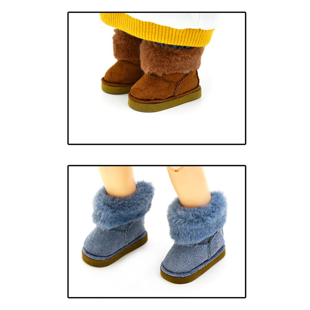 Niannyyhouse 20 см Плюшевые Снегоступы 16 BJD 30 см шарнирная кукла Обувь Прибл.. Аксессуары для переодевания длиной 5,2 см (а-4)