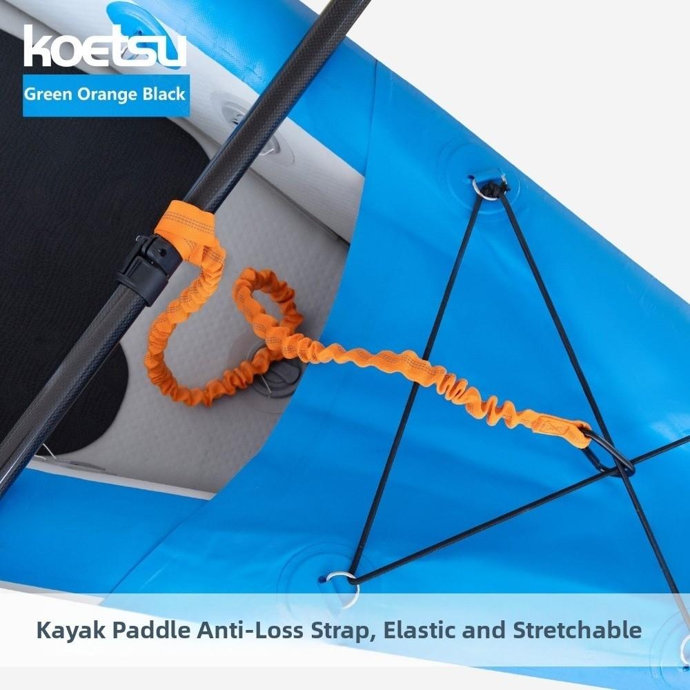 Multicolored Kayak Paddle Elastic Rope Anti Drop Surfboard Traction Parts for Kayak Canoe