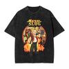 Washed T Shirt Metal Slug Vintage Tshirts Harajuku Pixel Arcade Retro Gamer Streetwear Short Sleeve Printed Tops Tees Men Women