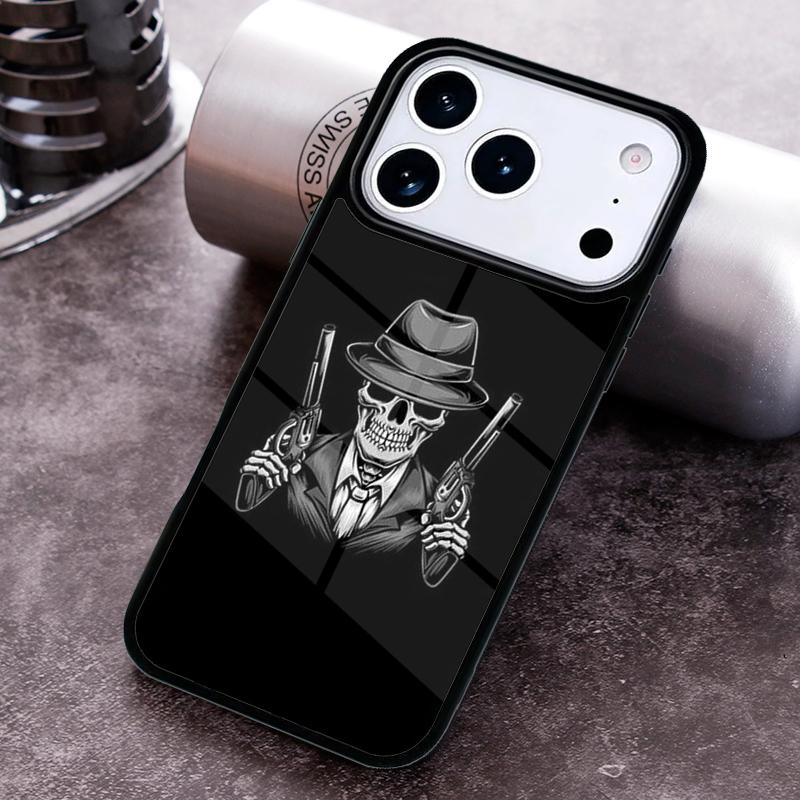 Чехол для телефона 'Череп с костями и клоун' для iPhone 17 16 15 14 13 12 11 Pro Max Plus 17Air Мягкий силиконовый чехол