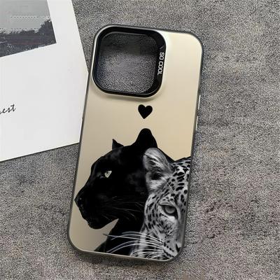 Роскошный Чехол для Телефона с Рисунком Леопарда Милый Питомец Для IPhone 17e Air 16e 16 Plus 15 14 13 12 11 Pro Max Противоударный Защитный Задний Чехол