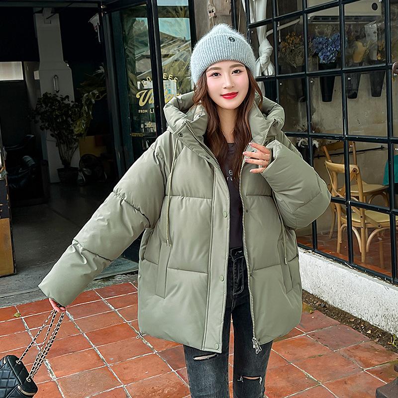 Women Jacket Winter Hooded Women's Cotton Coats Thickened Female Bread Clothes Comfortable and Youthful Outerwears