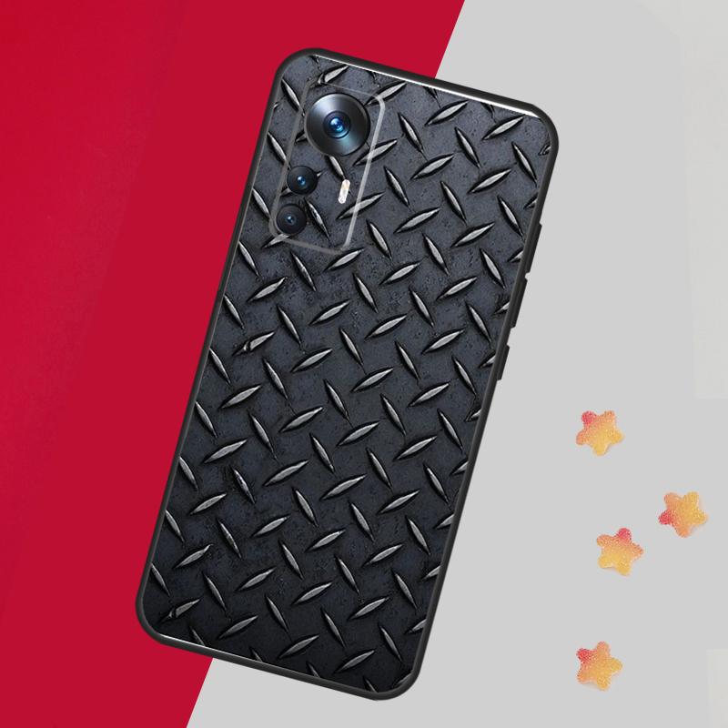 Чехол с металлическим узором из стали и железа для Xiaomi 13T Pro 12T 11T 12 14 13 Lite 12X POCO F5 X3 X5 Pro X4 F4 M5 M5s F3