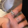 Sweet and cool wind liquid butterfly zircon ring, personalized versatile index finger ring, niche design open ring