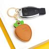 Cat Paw Shaped Pet Hair Keychain Faux Leather Pet Fur Souvenir Handmade Key Holder Pet Memorial Gift