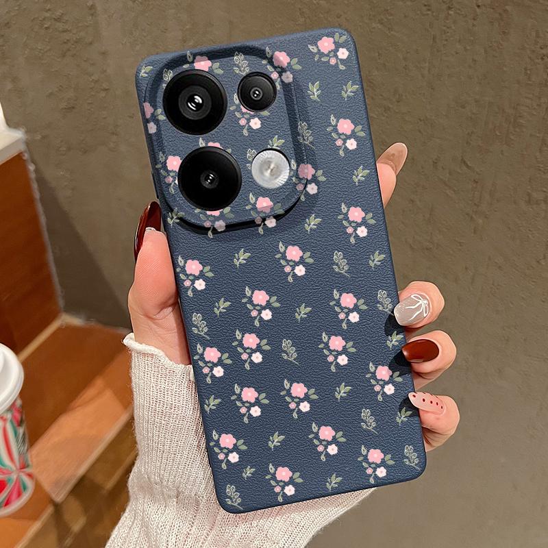 Мягкий силиконовый чехол с рисунком розы для Xiaomi 13t Poco X6 M6 Pro Redmi Note 14 13 12 11 10 Pro, ударопрочный, кожаный, текстура, однотонный, тонкий чехол