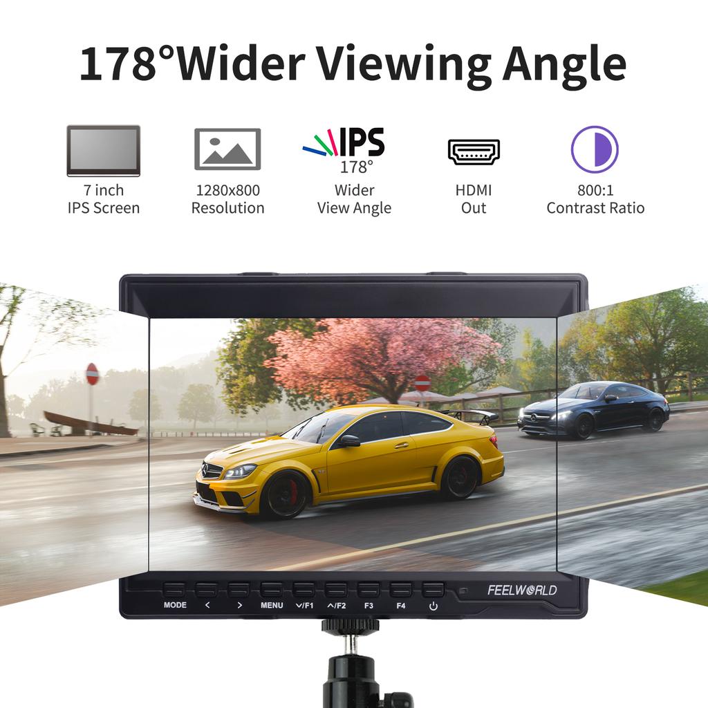 Feelworld FW759 7-дюймовый полевой монитор для камеры, видеомонитор 1280 * 800, замена для Canon Nilkon