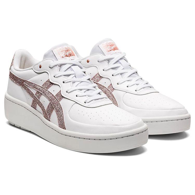 ONITSUKA TIGER Gsm Повседневные Кроссовки на Толстой Подошве Низкие Женские Кроссовки Белый Розово-Золотой 1182A555-102