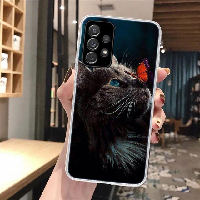 Мягкий чехол для телефона Cool Animal Big Cat Tiger для Samsung Galaxy A52 A53 A12 A13 A22 A23 A32 A33 A72 A73 5g A02s A03s A50s с узором C