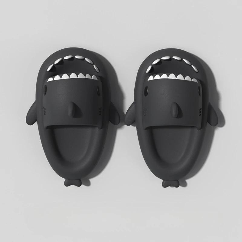 Kids Shark Slippers Soft Sole Indoor Outdoor EVA Non-slip Slippers Fashion Children New Cute Cartoon Boys Girls Beach Slides