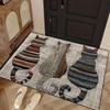 60*90cm Cat Printed Floor MATS, Decorative MATS for Entering and Leaving The House, Anti-slip Foot MATS for Bathrooms and Toilets