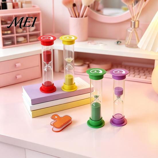 Decorative Sand Clock Colorful Timer, Hourglass Sandglass Accurate Productivity Focus Timer Desk Ornament for Student Study Brushing Teeth School