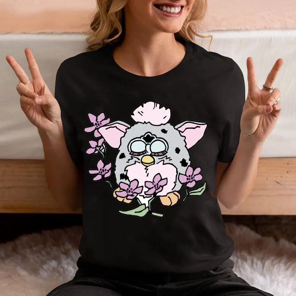 Furby Twilight Volturi New Moon Aro Caius Marcus The Volurby Funny Cartoon Classic Cotton T-Shirt Tee Graphic T Shirts Cotton