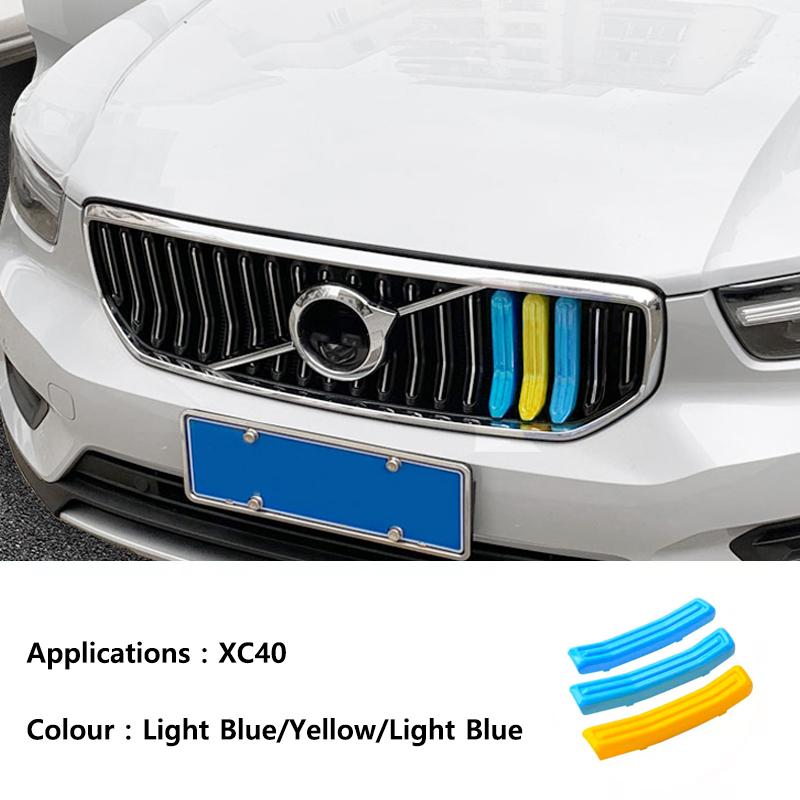 For Volvo S60 S90 XC40 XC60 XC90 V60 V90 modified grille T5 Swedish style decorative strip Interior automotive supplies Decorative