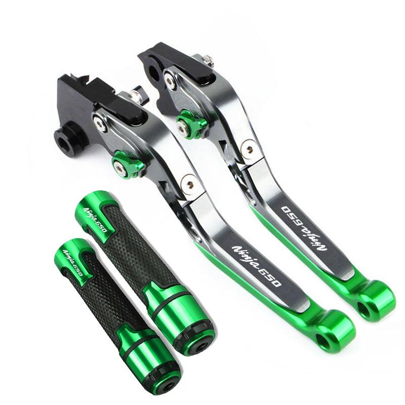 For NINJA 650 ABS 650R Ninja650 KRT 2017-2022 Motorcycle CNC Foldable Extendable Brakes clutch lever Handlebar handle kit