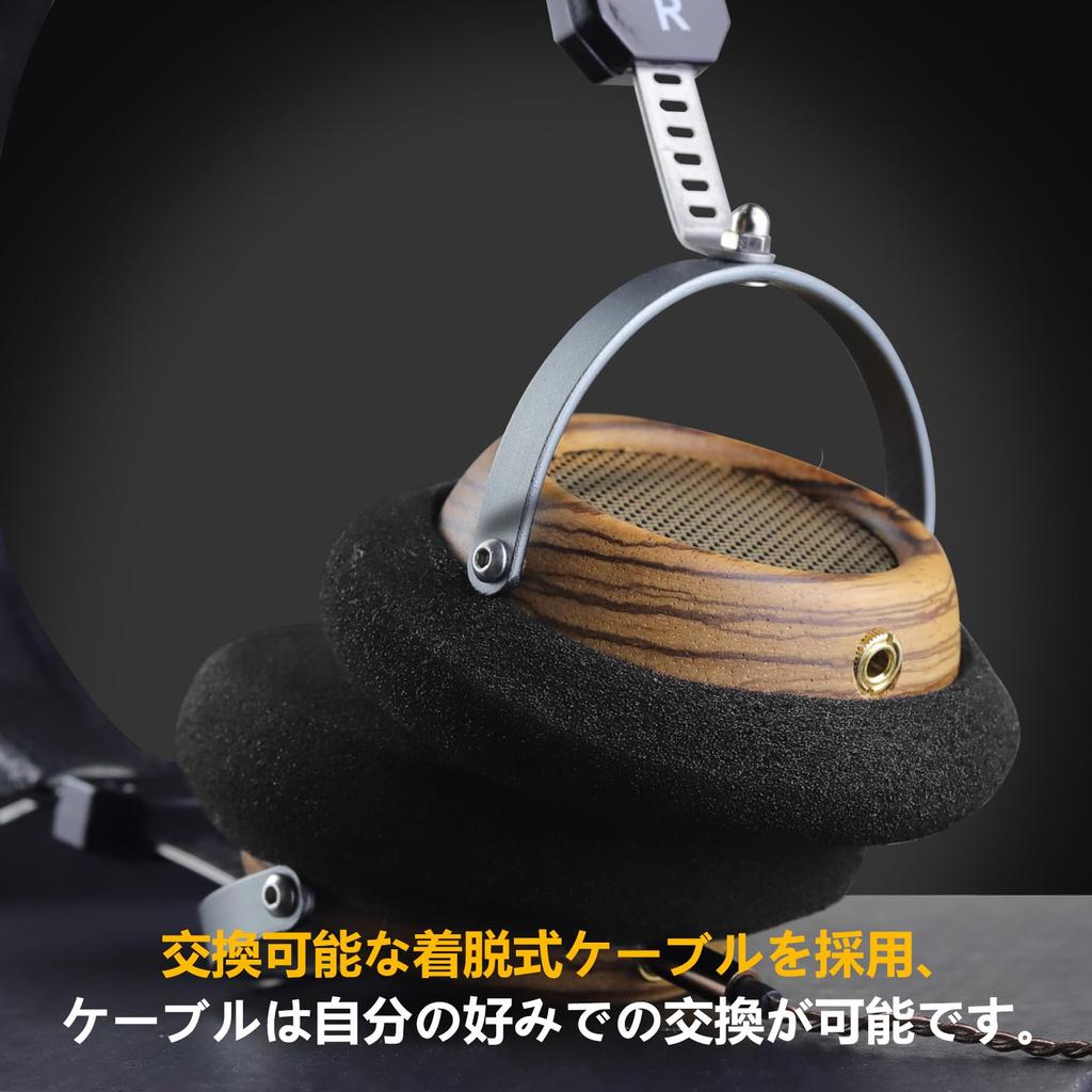 Okcsc M2 Pro Wood 57 мм стереодинамик для музыки и фильмов, совместимый с наушниками, проводной, полуоткрытого типа, корпус, ретро, блок,