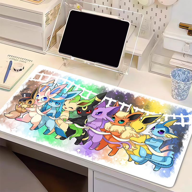 Natural Rubber Mouse Pad Pokemon Gamer XXL Computer Notebook Pc Mousepad Carpet Gaming Accessories Lock Edge Keyboard Desk Mat