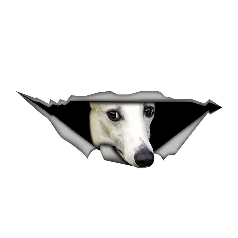 White Whippet Car Bumper Window Stickers For Car Truck Van Fashion Decals Vinyl Material Stickers