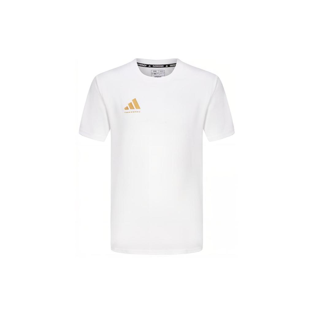 Adidas Футболка унисекс с принтом логотипа, легкая, дышащая, быстросохнущая, с круглым вырезом и коротким рукавом, белая ADICLTS24CTKP-WG