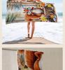 Microfiber Quick-Drying Squirrel Print Sand-Free Beach Towel and Shawl