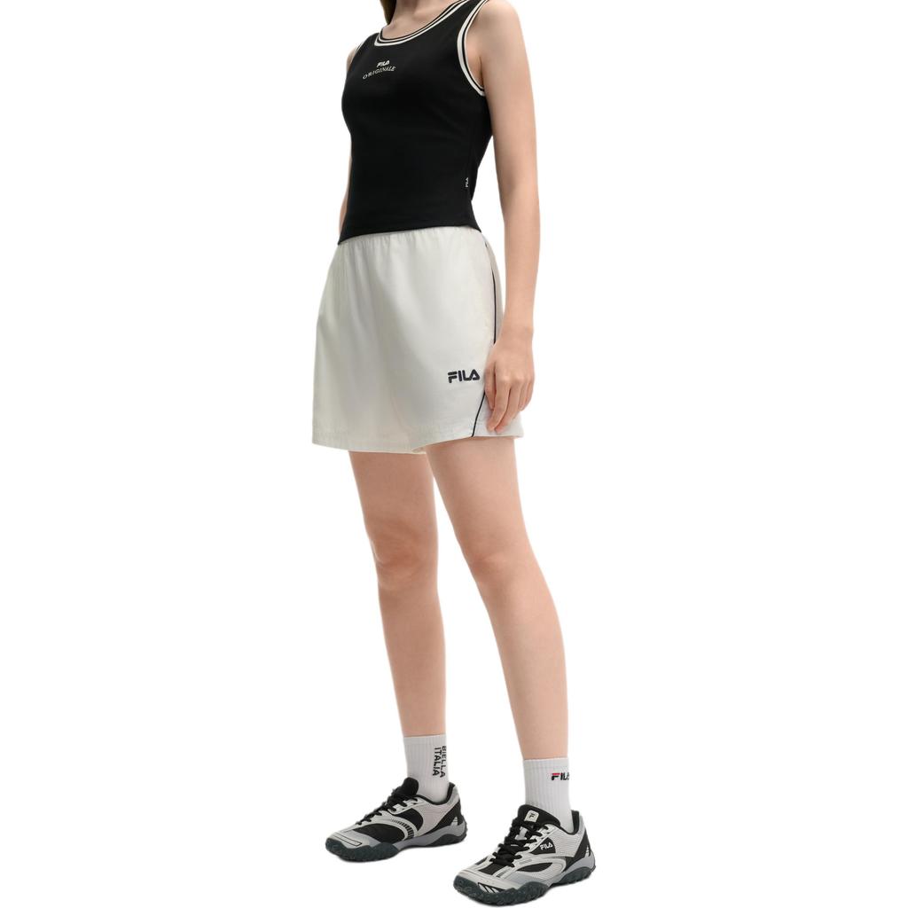 Fila Оригинальные Модные Простые Спортивные Удобные Универсальные Шорты Три Четверти Повседневные Женские шорты Облачно-Грибной-Белый F11W529804F-WT