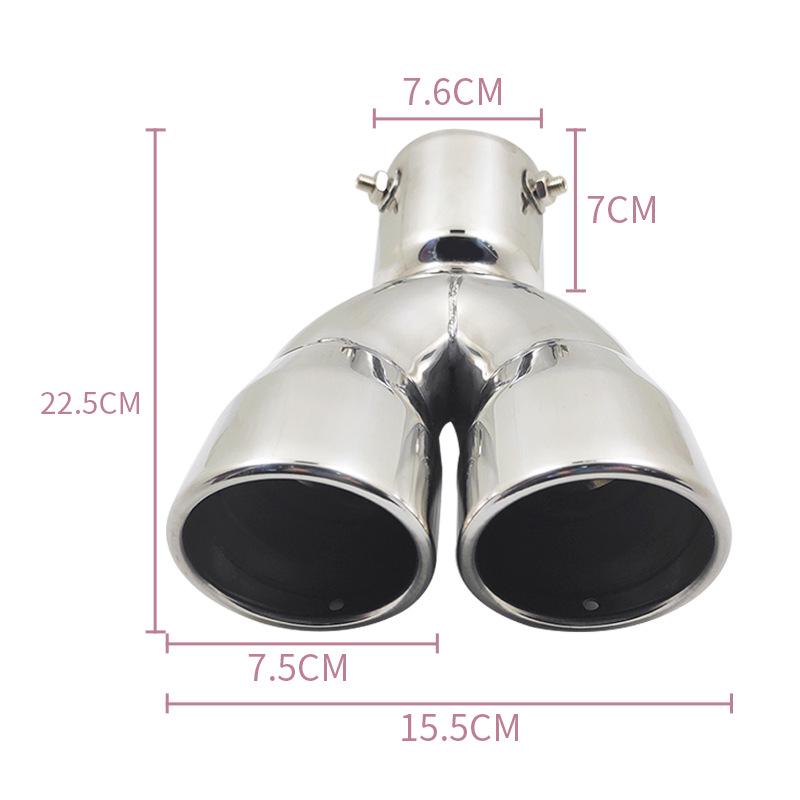 Серебристый выхлопной патрубок для Hyundai Mistra '09-'22, Toyota Highlander, Mazda Axela