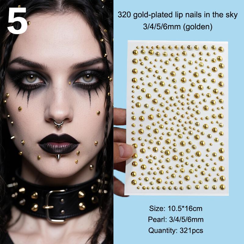 Фальшивый пирсинг брови Фальшивые лабреты для губ Серьги-гвоздики Наклейки Фальшивая серьга для носа Пирсинг лица Клей Ювелирные украшения для лица Без пирсинга Кожа