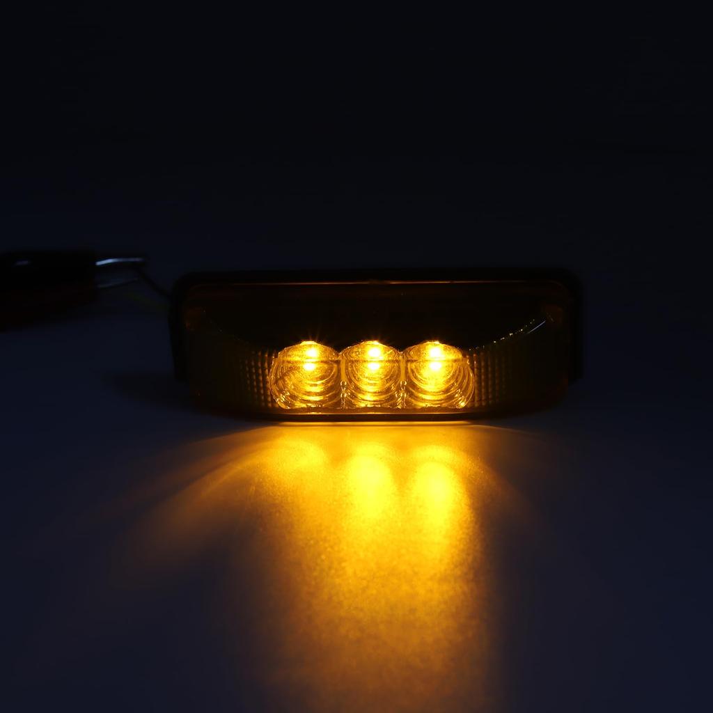 Ygmylandbb LED Truck Side Marker Lamp, 24V, , 3-LED Side Light, Car Width Light,