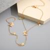 Women Alloy Anklet Fashion Boho Tassel Butterfly Pendant Anklet Foot Jewelry For Gifts
