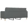 Vidaxl Sofa 3-Osobowa, Ciemnoszara, 180 Cm, Tapicerowana Tkaniną