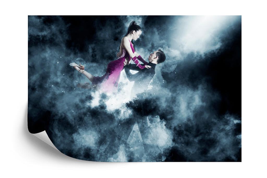 Photomural Couple Of Ball Dancers During The Performance Washable Fleece 180x120