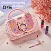 Kids Makeup Kit Washable Real Cosmetic Set Parent-child Makeup Set Princess Dress Up Kit for Christmas Birthday Girls 7-14 Years Old